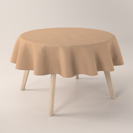 Obrus okrągły 160 x 160 cm beżowy