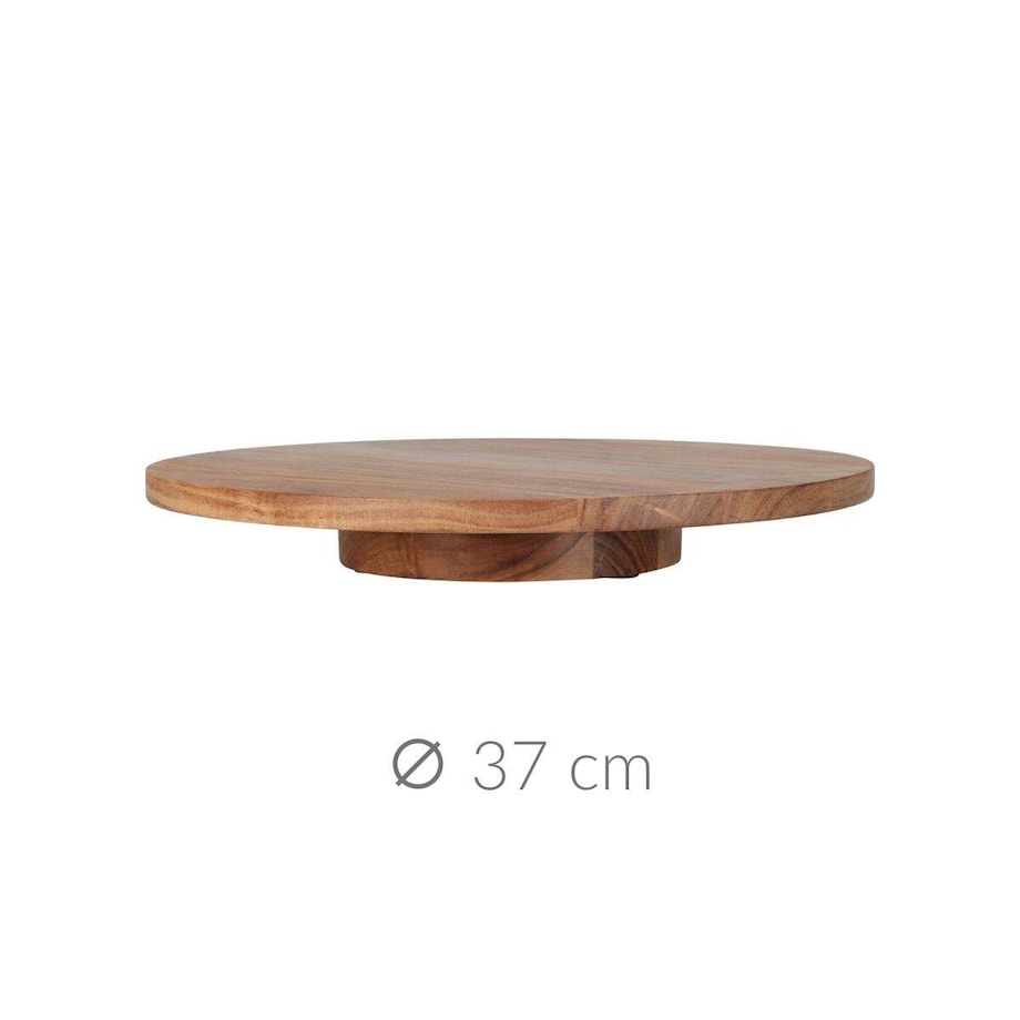 Okrągła deska obrotowa, drewno akacji, Ø 37 cm