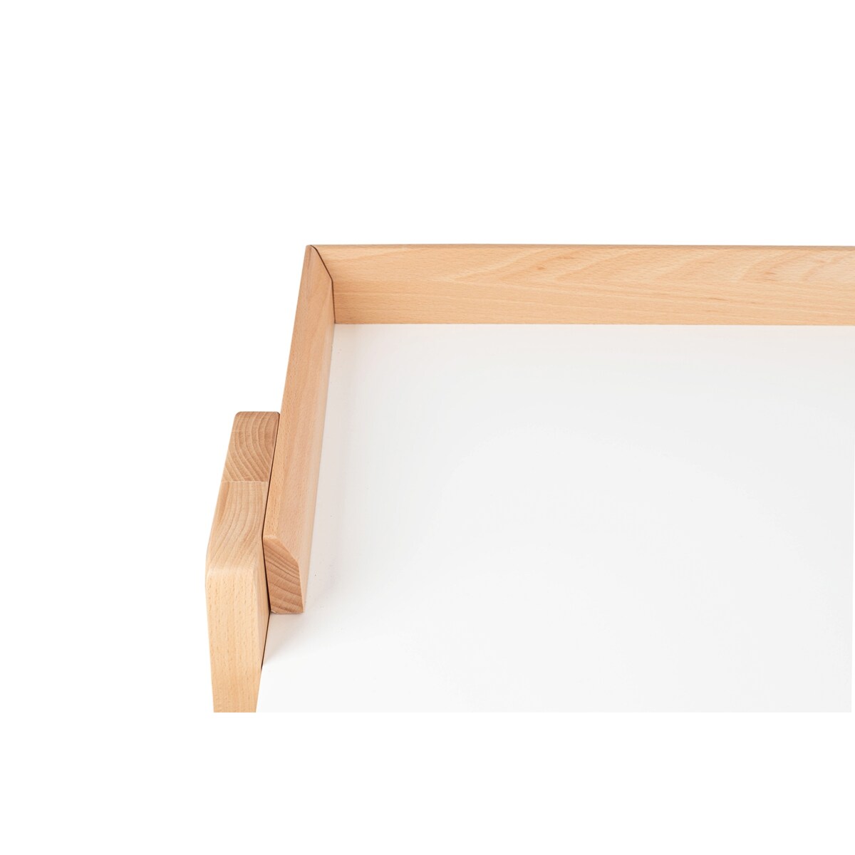 Biurko Compas KH010100934 King Home drewno bukowe białe