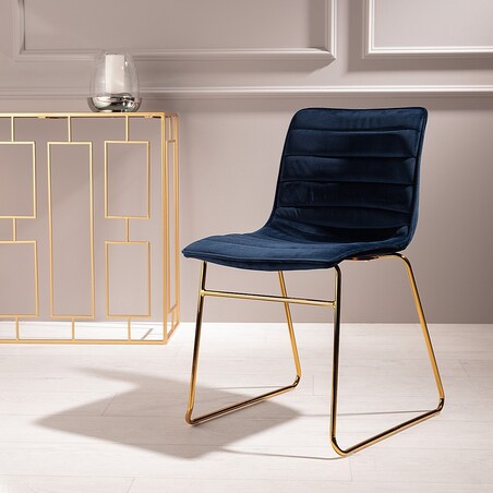 Krzesło Milo Navy, 45 x 53,5 x 80cm