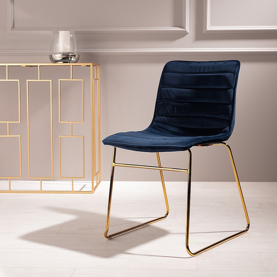 Krzesło Milo Navy, 45 x 53,5 x 80cm