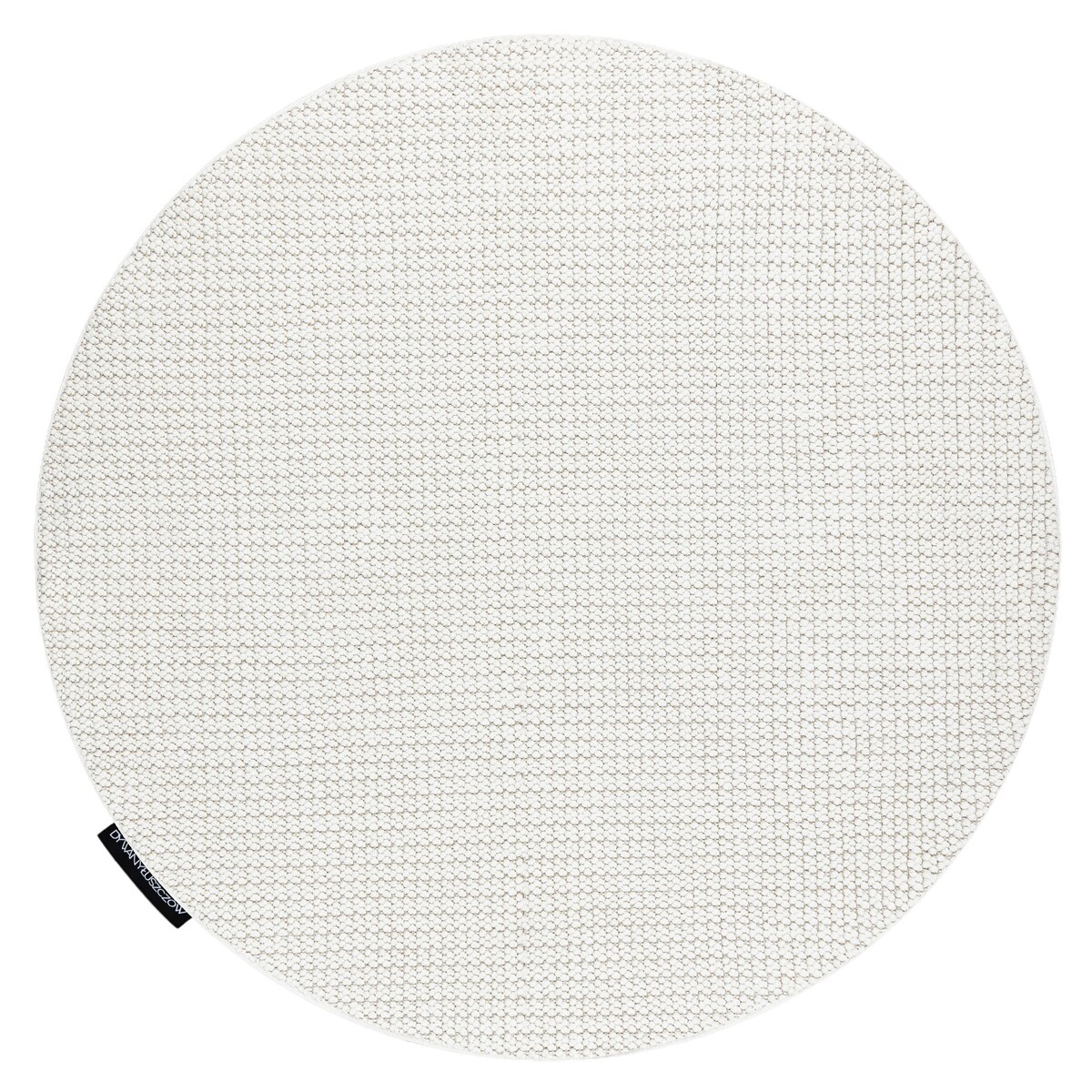 Dywan CASABLANCA LOOP koło biały koło 80 cm