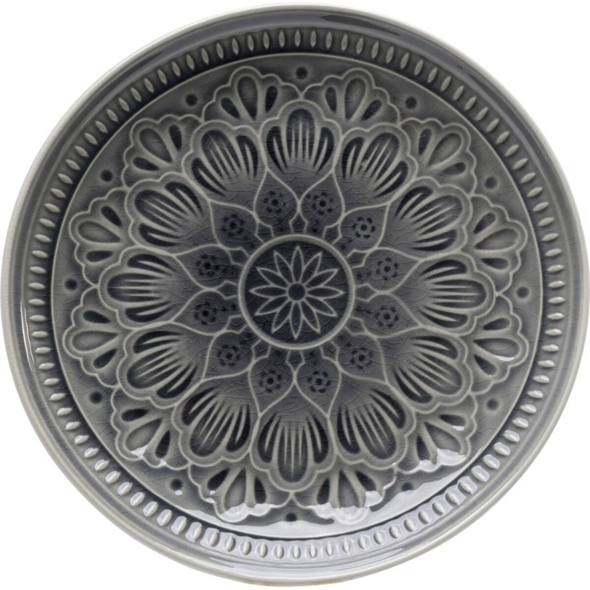 Talerz, patera, kamionkowa, Catalina 27,7 cm szary