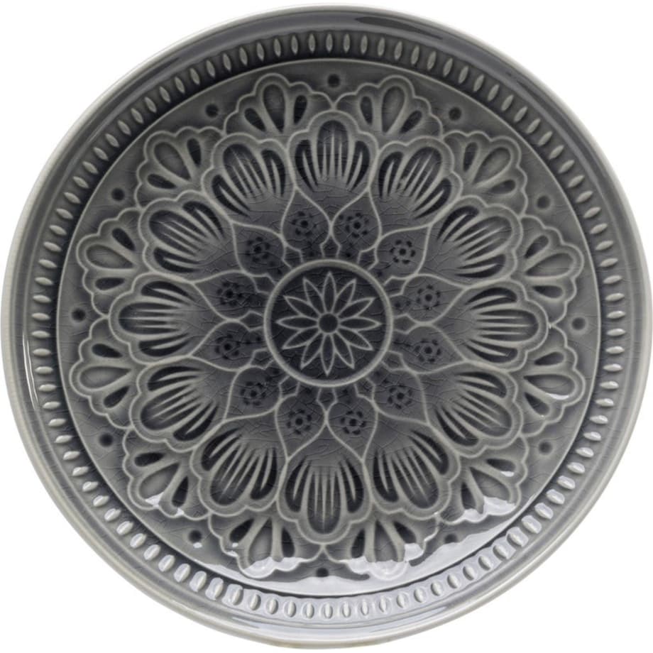 Talerz, patera, kamionkowa, Catalina 27,7 cm szary