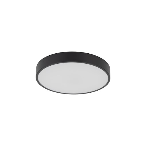 Lampa Sufitowa Łazienkowa Tk Lighting Velis Czarna Plafon Led 24W Ip54 Zmienna Barwa, Ściemniany