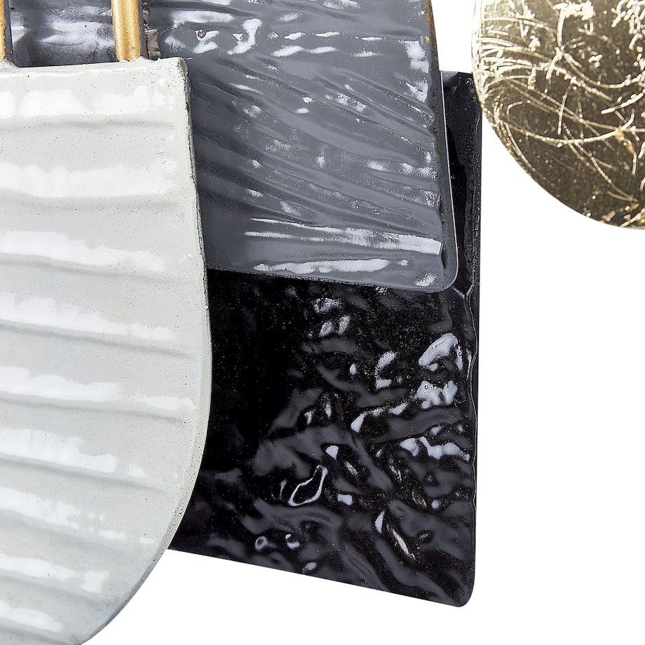 Dekoracja ścienna LUTETIUM Metal 55 cm Czarny