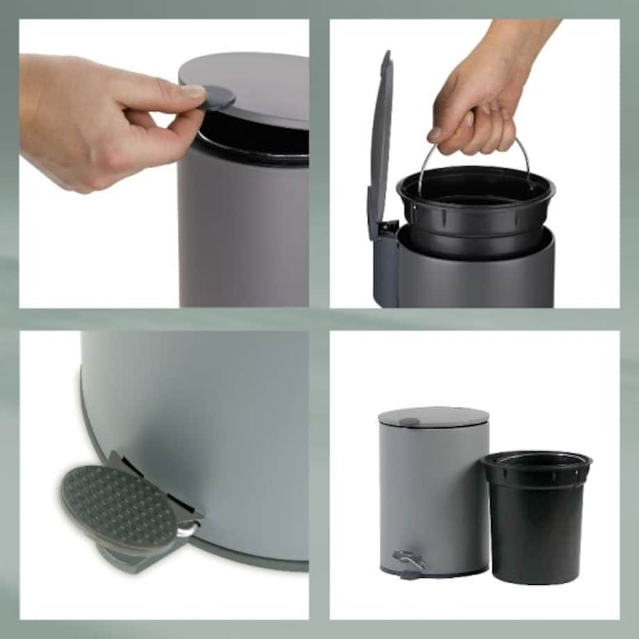 Kosz na śmieci 12 l (czarny) Mats Kela