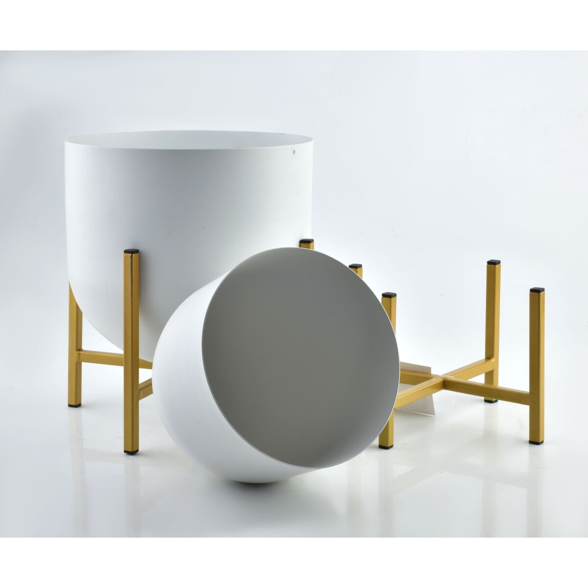 SWEN WHITE&GOLD Kpl. 2 osłonek24xh26cm/18.5xh21cm