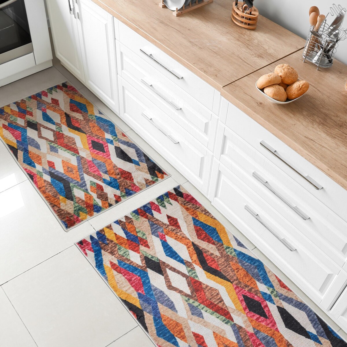 Dywan, chodnik nowoczesny geometryczny Mexico 50x80 cm e-floor wielokolorowy