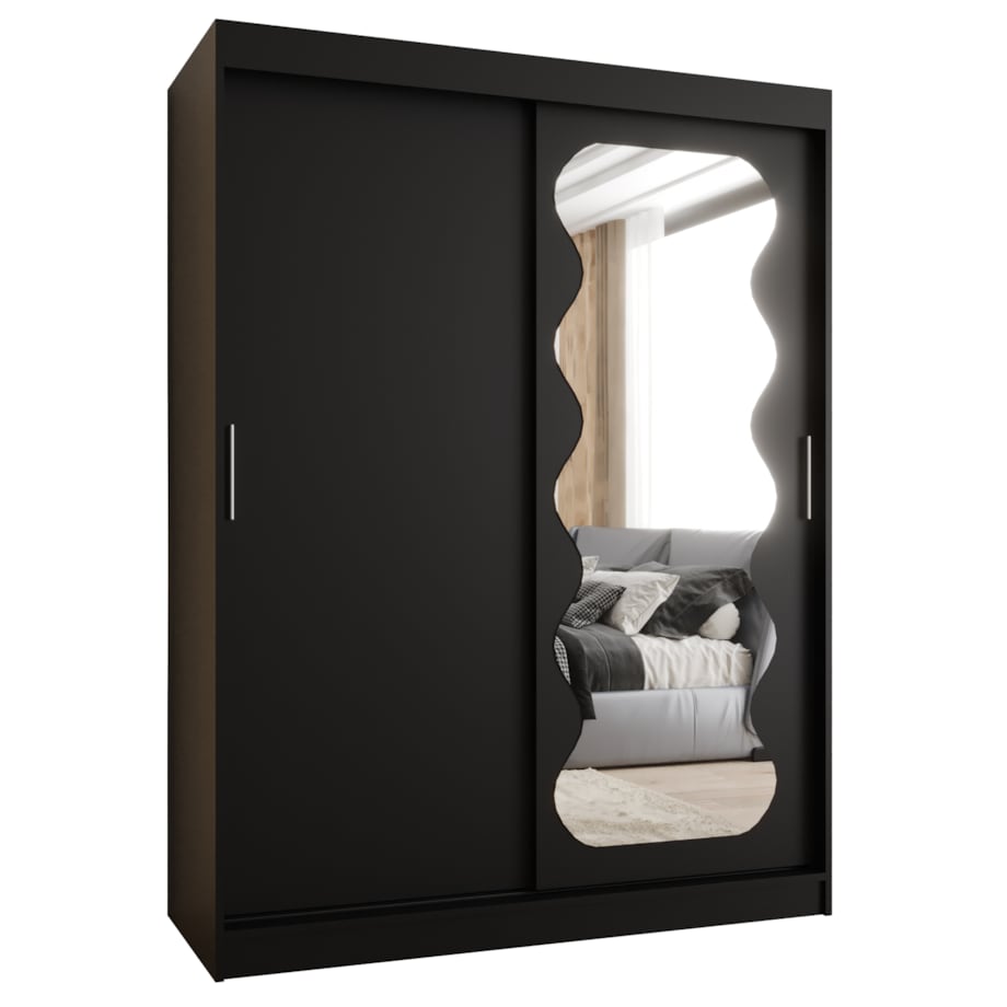 Szafa przesuwna SPOTI 150 czarny