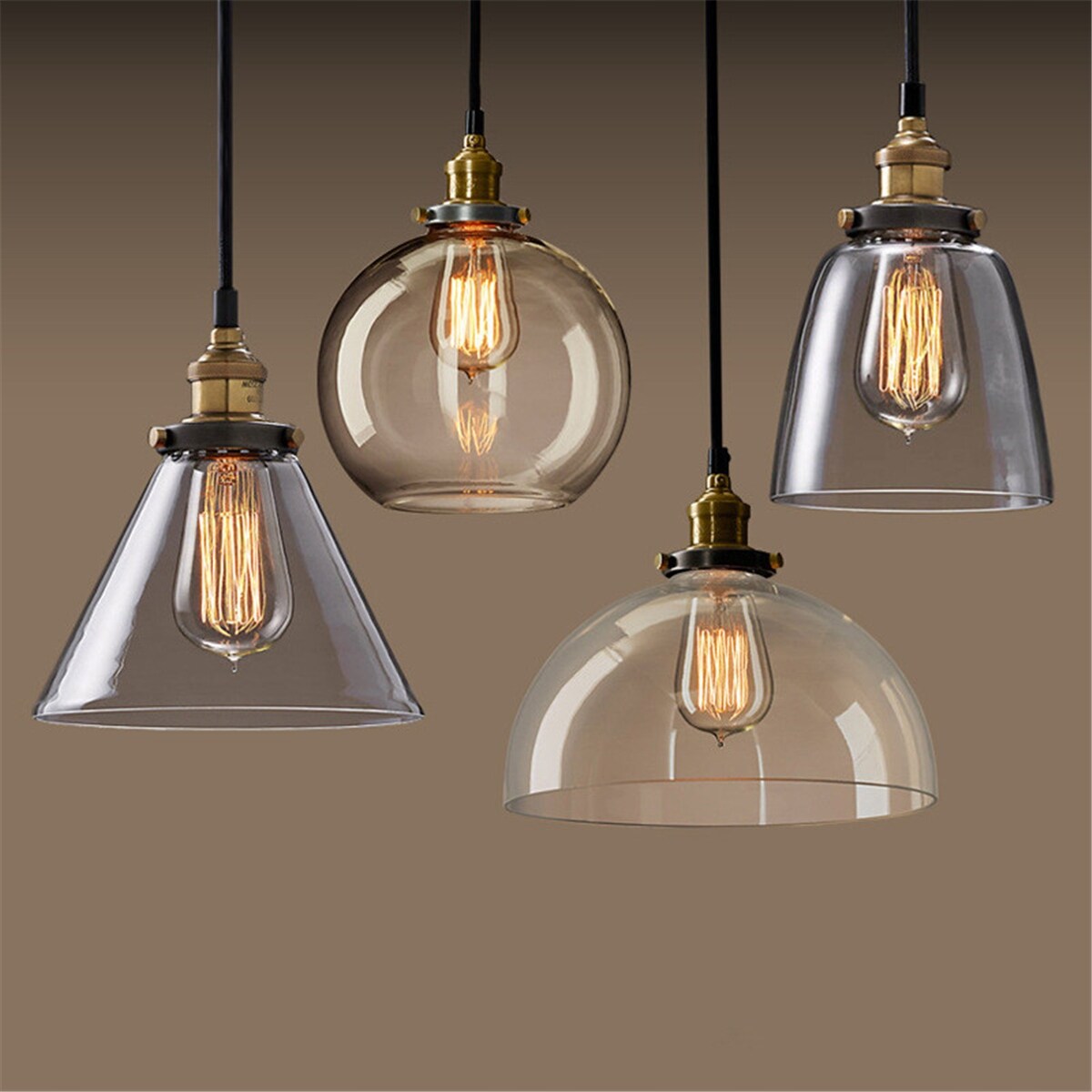Lampa Wisząca Szklana Loft Industrial Kolory Verto