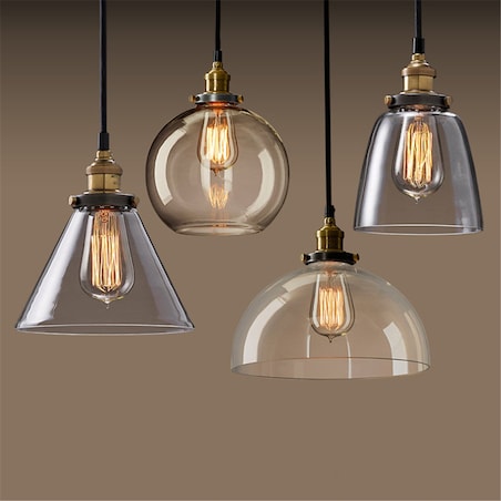 Lampa Wisząca Szklana Loft Industrial Kolory Verto