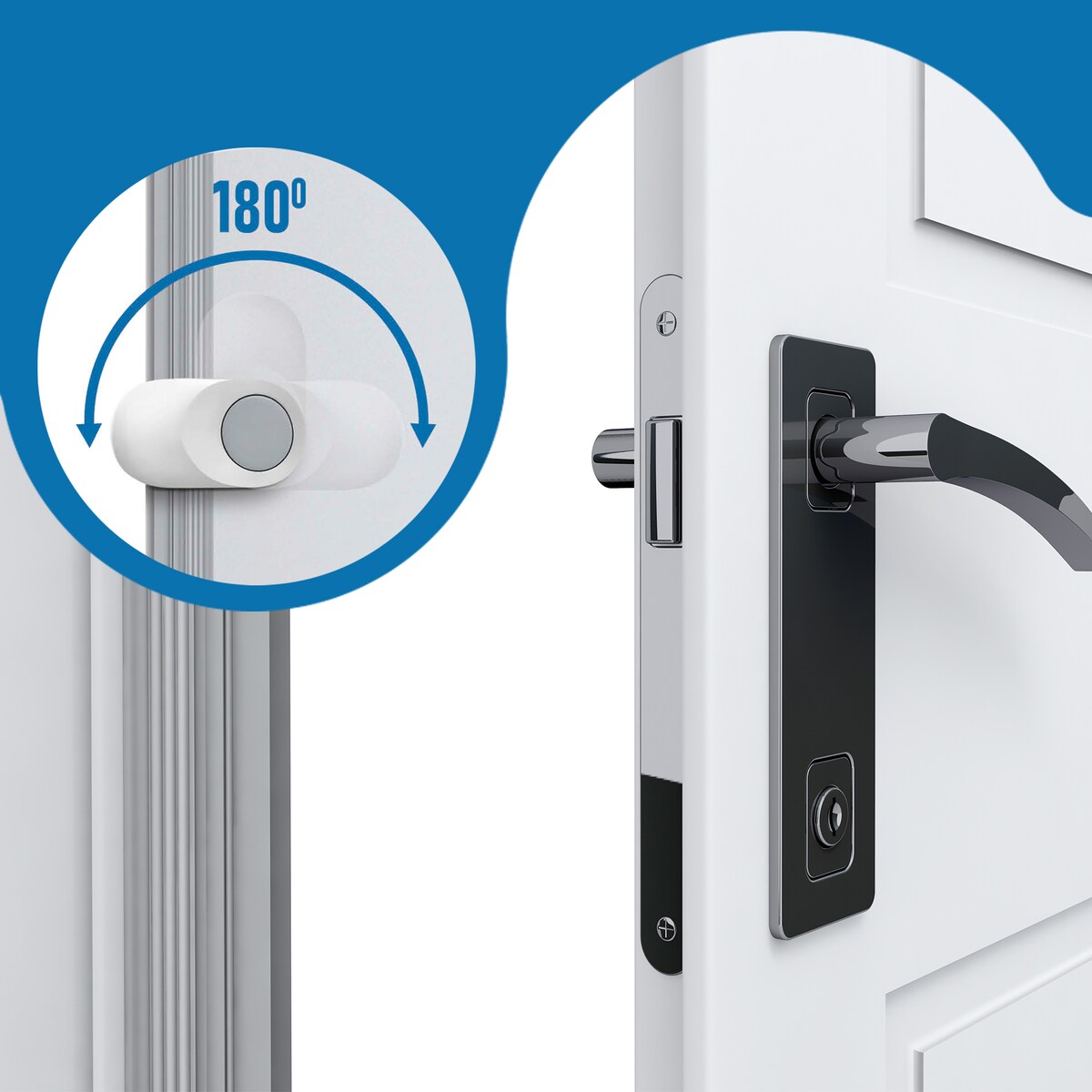 ogranicznik, blokada drzwi przed przytrzaśnięciem palców przez dziecko, sipo, zestaw 2 sztuk