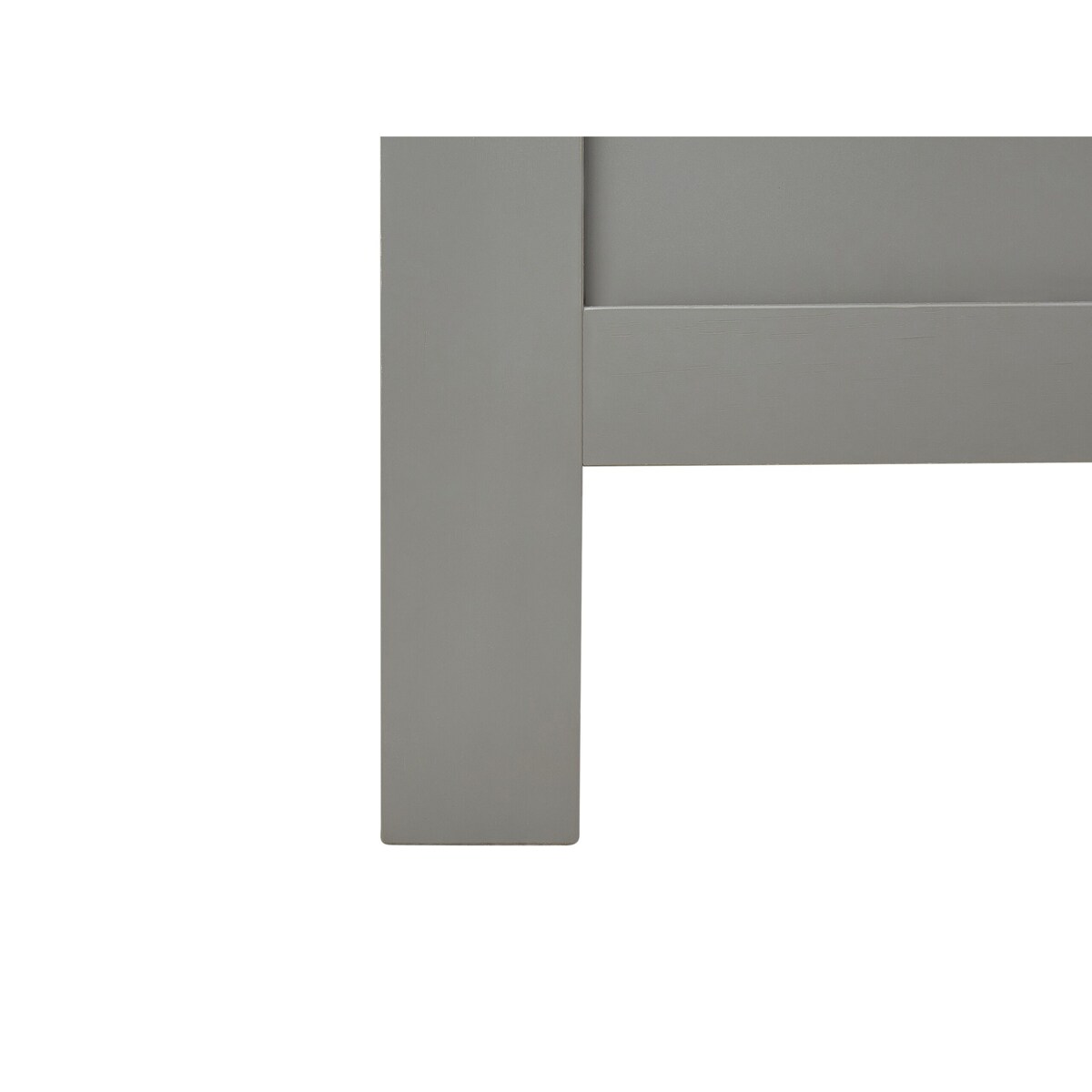 Łóżko drewniane 140 x 200 cm szary MAYENNE