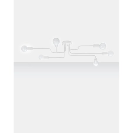Żyrandol VECTOR 6 biały
