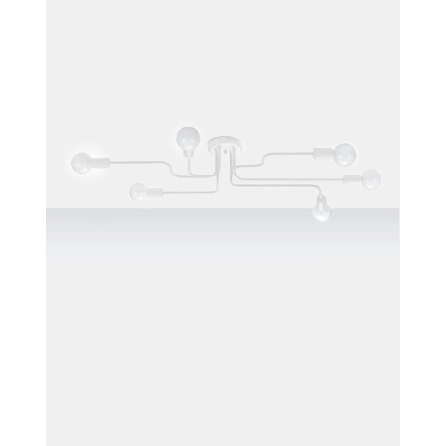 Żyrandol VECTOR 6 biały