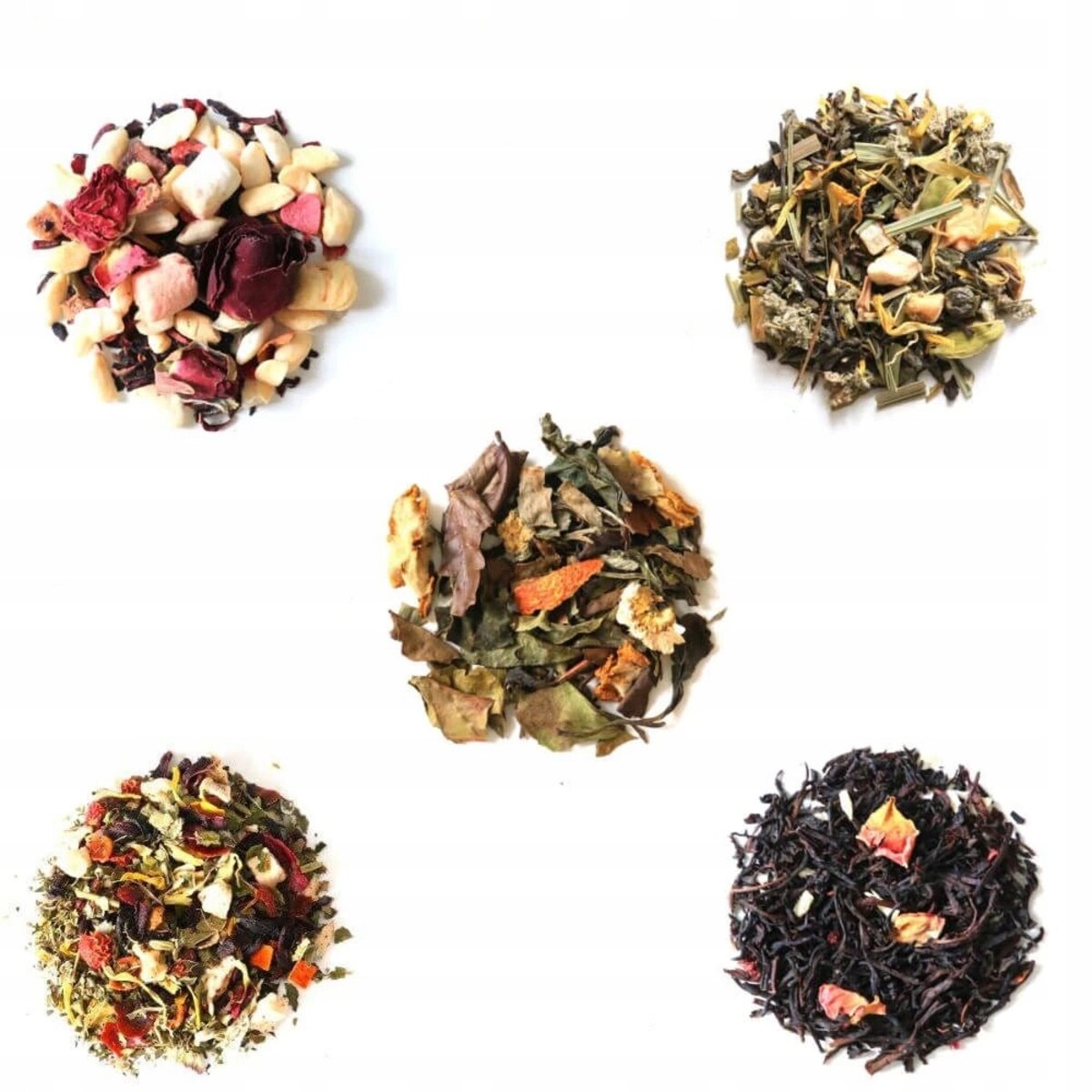 ZESTAW PREZENTOWY DLA BABCI KUBEK MIX 5 RÓŻNYCH HERBAT ZAPARZACZ ŚWIECA SOJOWA ZAPACHOWA - PREZENT UPOMINEK NA DZIEŃ BABCI 60 70 80 90 100 URODZINY