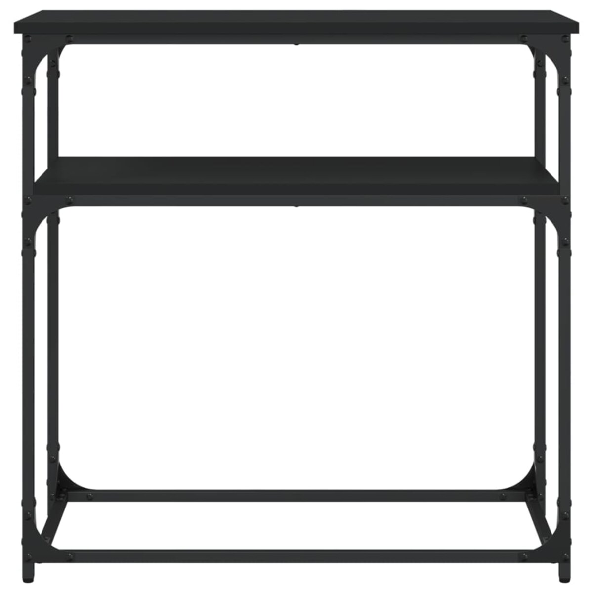 vidaXL Stolik konsolowy, czarny, 75x35,5x75 cm