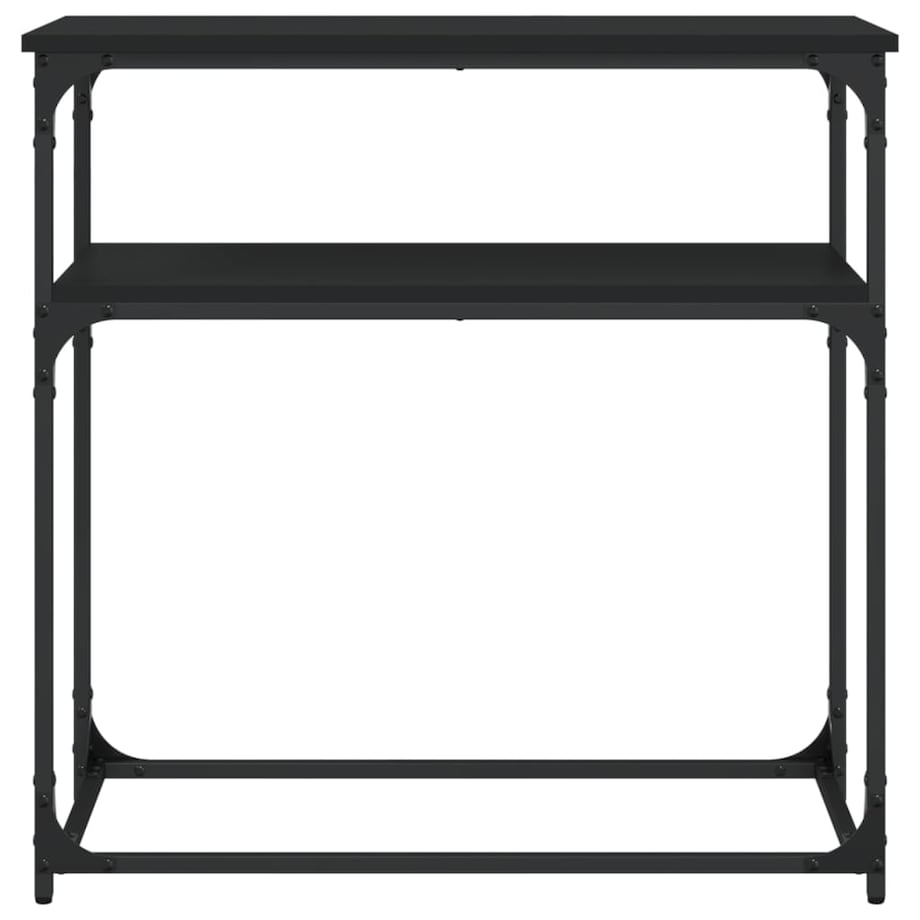 vidaXL Stolik konsolowy, czarny, 75x35,5x75 cm