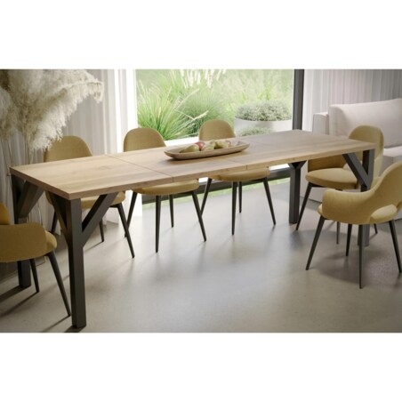 Stół rozkładany BALTIKA 130(240)x90 dąb wotan