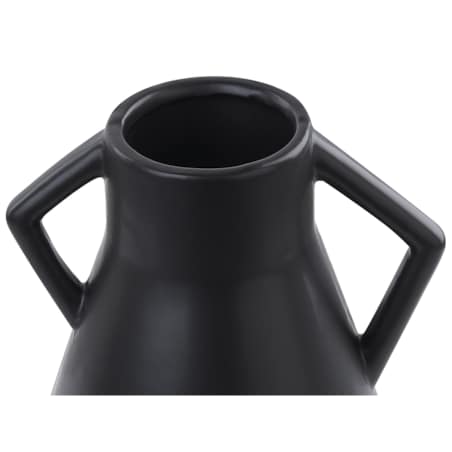 Wazon na kwiaty ceramiczny czarny FERMI