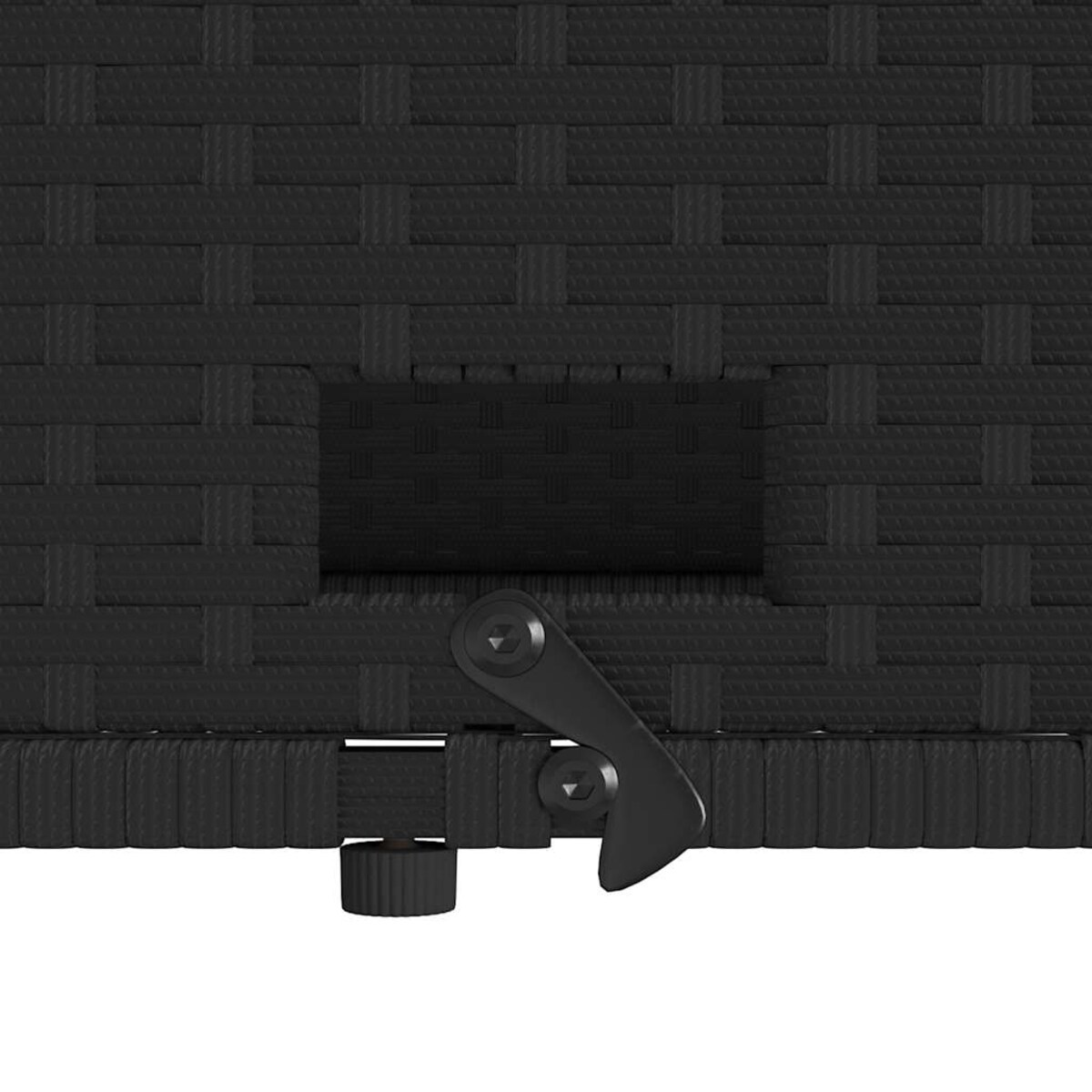 vidaXL Sofa ogrodowa z poduszkami, 2-os., czarna, rattan PE i akacja