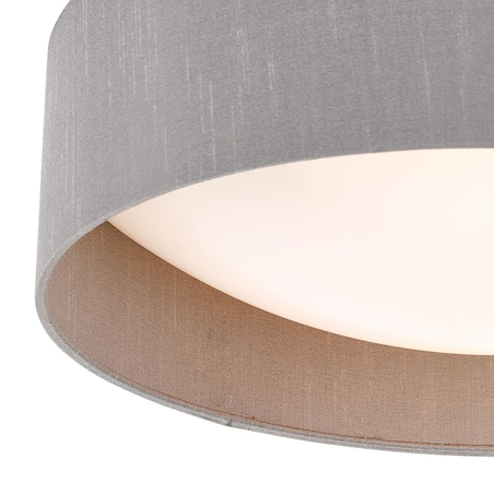Plafon sufitowy Nysa NYS5039 Dar Lighting okrągły abażur szary
