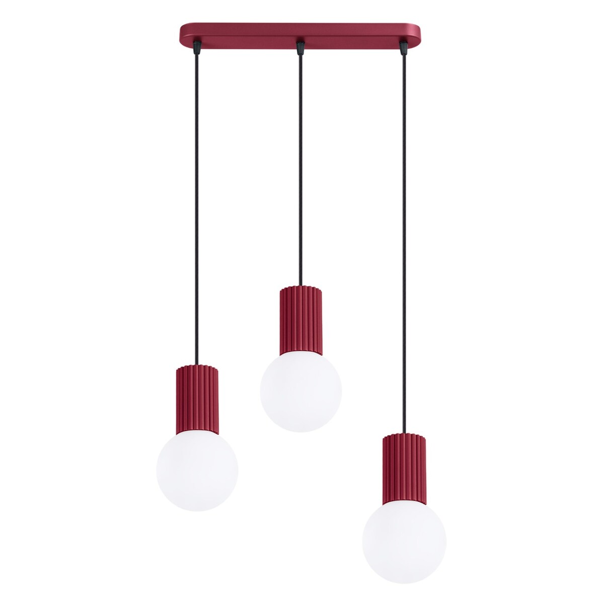 Lampa wisząca HALO 3L burgund