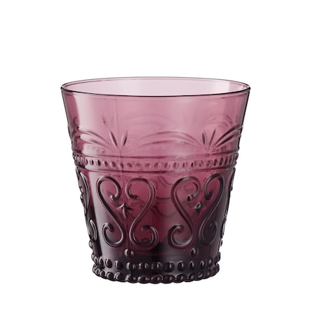 VILLA ITALIA Szklanka purpurowa 250 ml 9 cm FIORINO