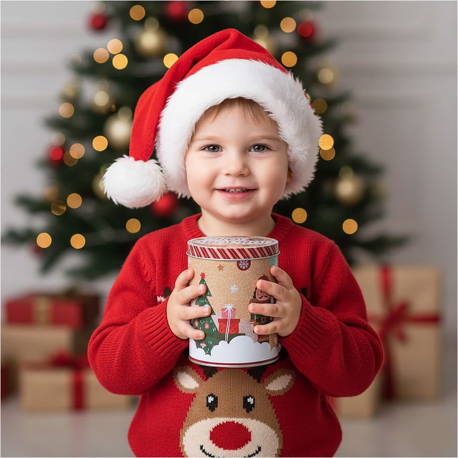 Puszka Na Pierniki Ciastka Boże Narodzenie 10X14 Cm Świąteczna Dekoracyjna Cukierki Słodycze