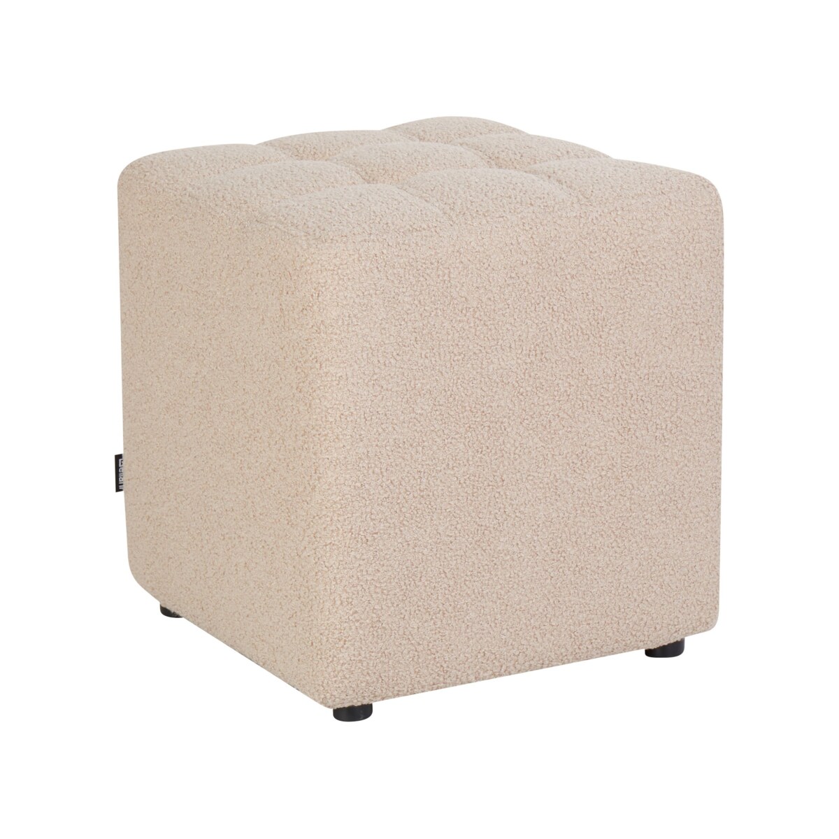 Puf KANSAS Boucle Beżowy 38 cm 38 cm 39 cm