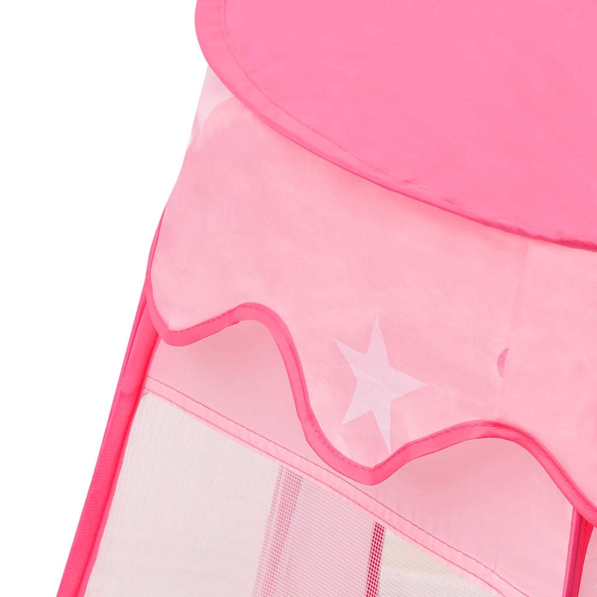 vidaXL Namiot do zabawy z 250 piłeczkami, różowy, 102x102x82 cm