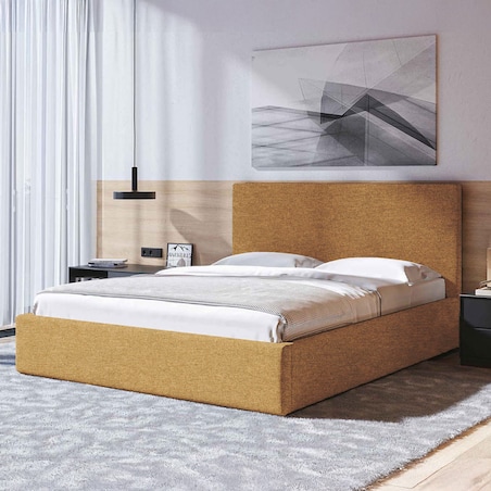 Mesonica Łóżko Bufo, miodowe 180x200