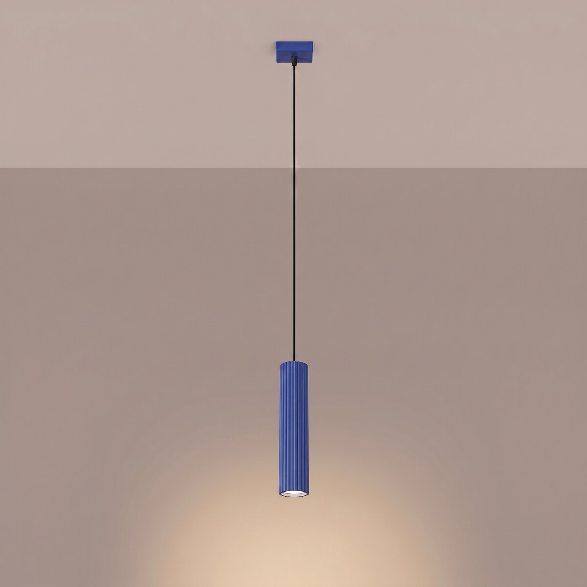Lampa wisząca KARBON 1 ultramaryna