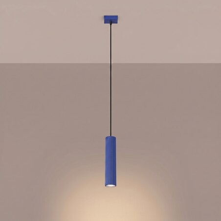 Lampa wisząca KARBON 1 ultramaryna