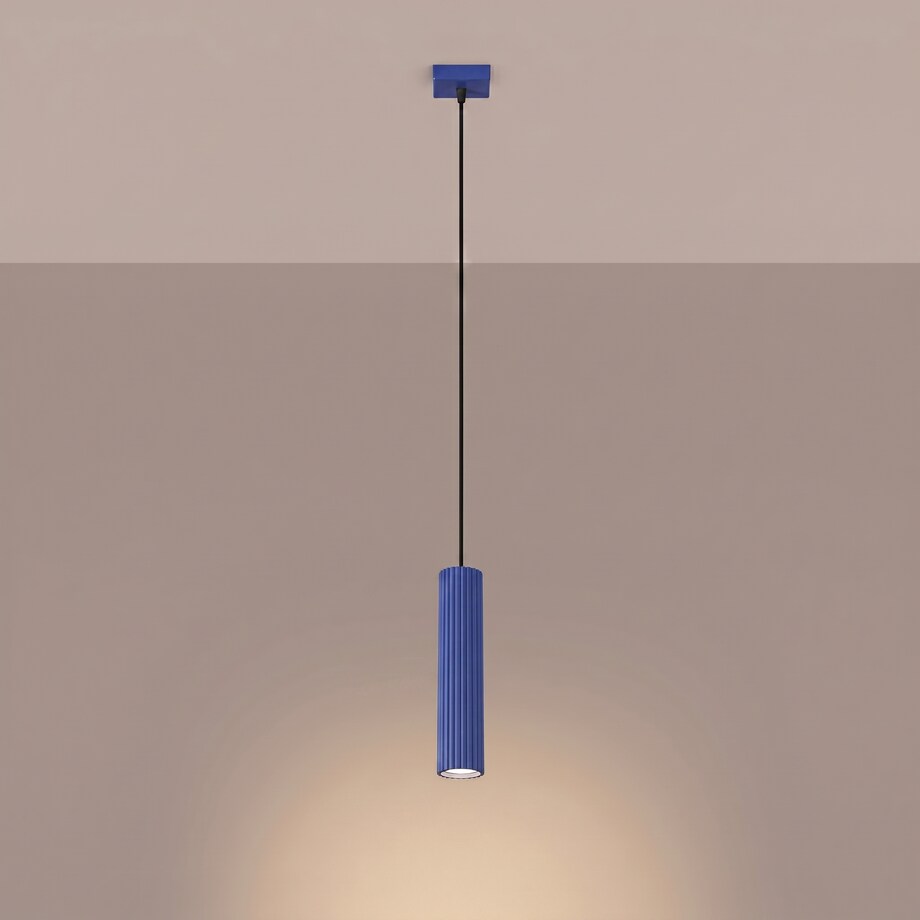 Lampa wisząca KARBON 1 ultramaryna