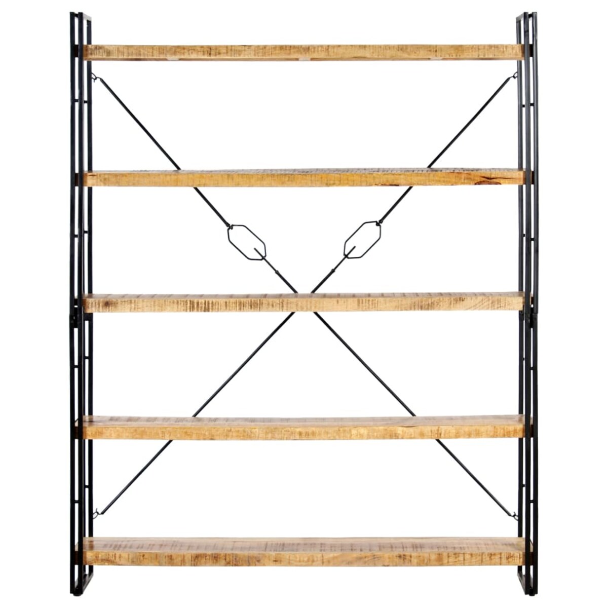 vidaXL 5-poziomowy regał na książki, 140x30x180 cm, lite drewno mango