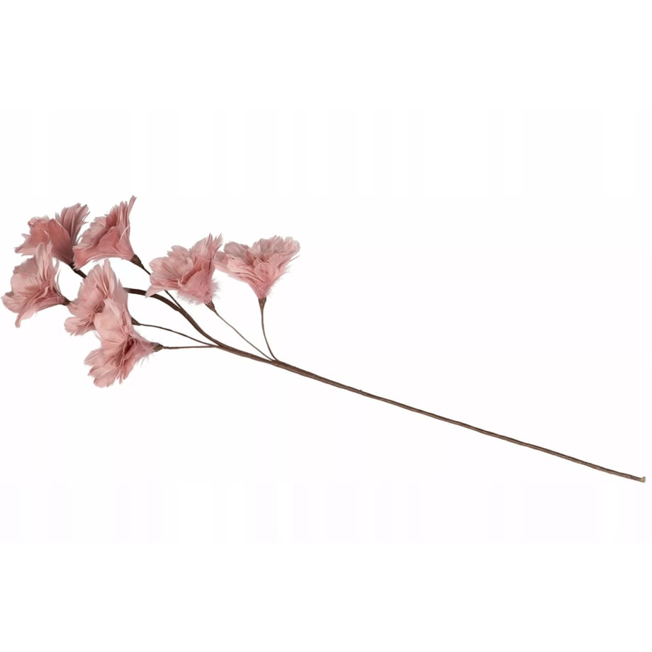 SZTUCZNA GAŁĄZKA KWIAT NATURALNE PIÓRA 100cm do wazonu różowa dekoracyjna