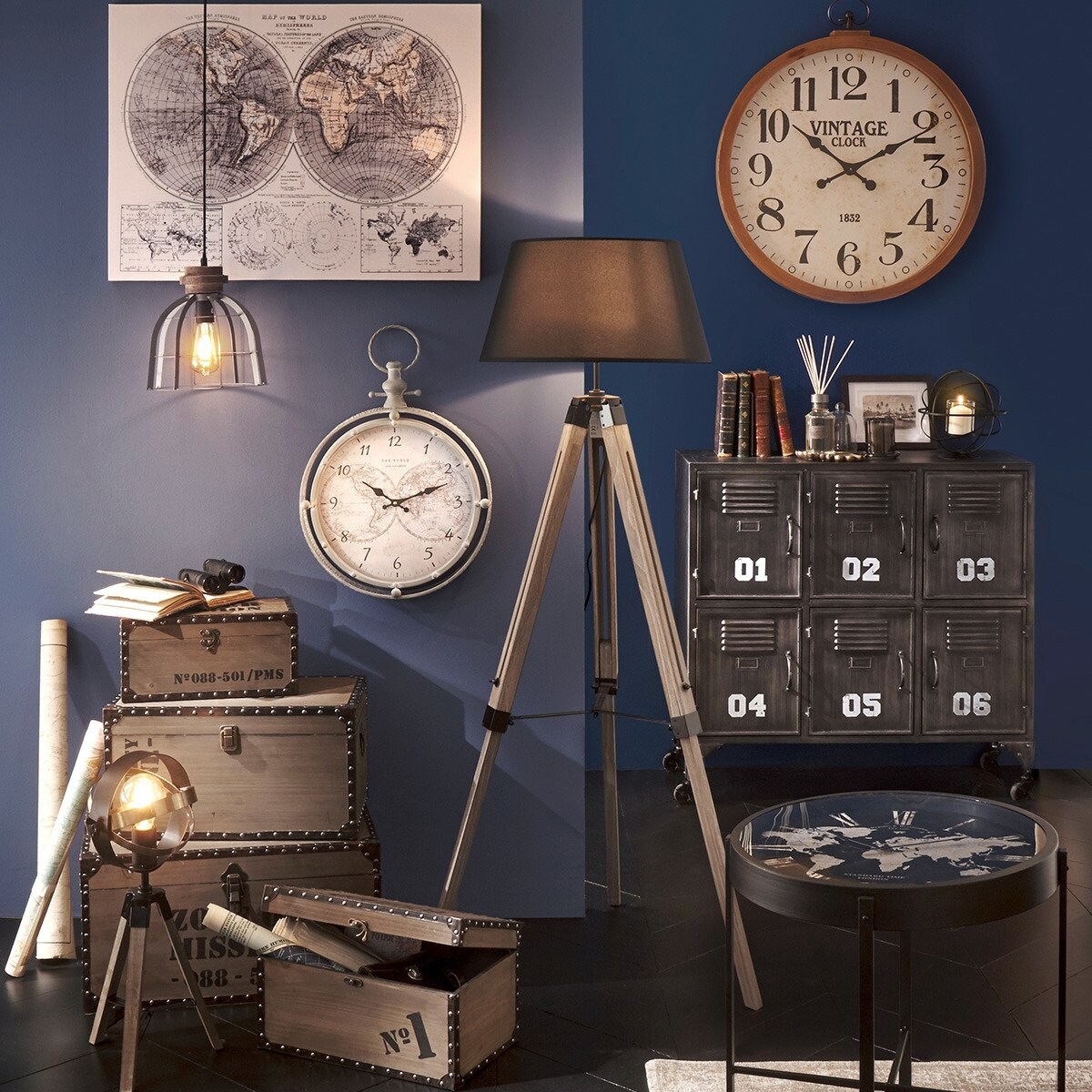 Lampa stojąca statyw Runo, solidne oświetlenie z kloszem bambusowa podstawa