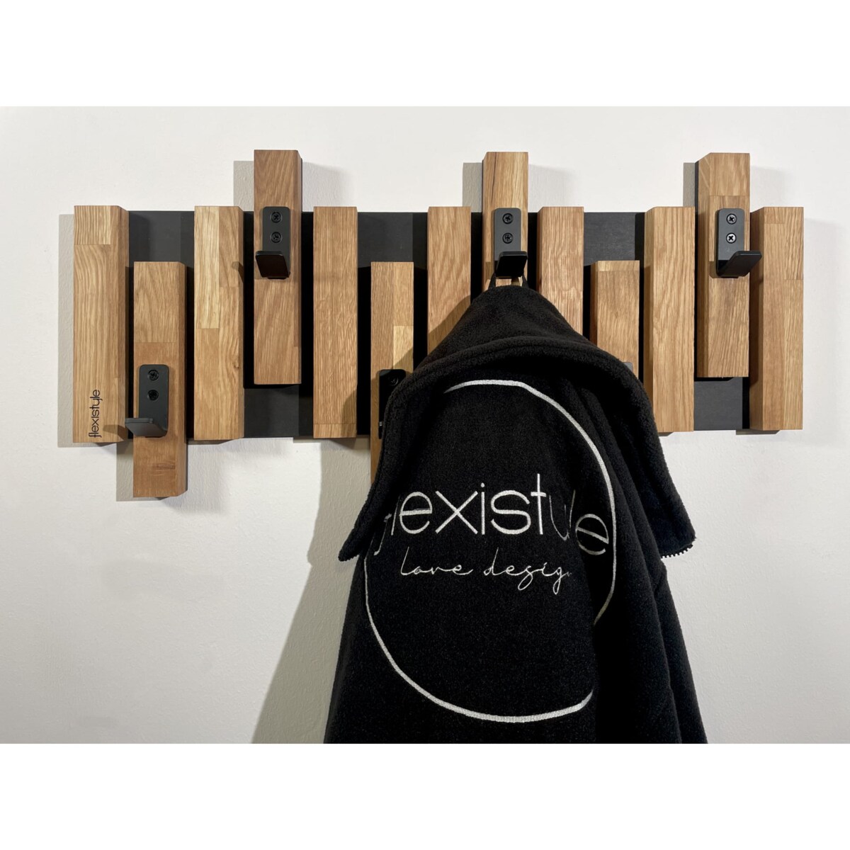 Wieszak ścienny na ubrania Lamele Mini 60cm