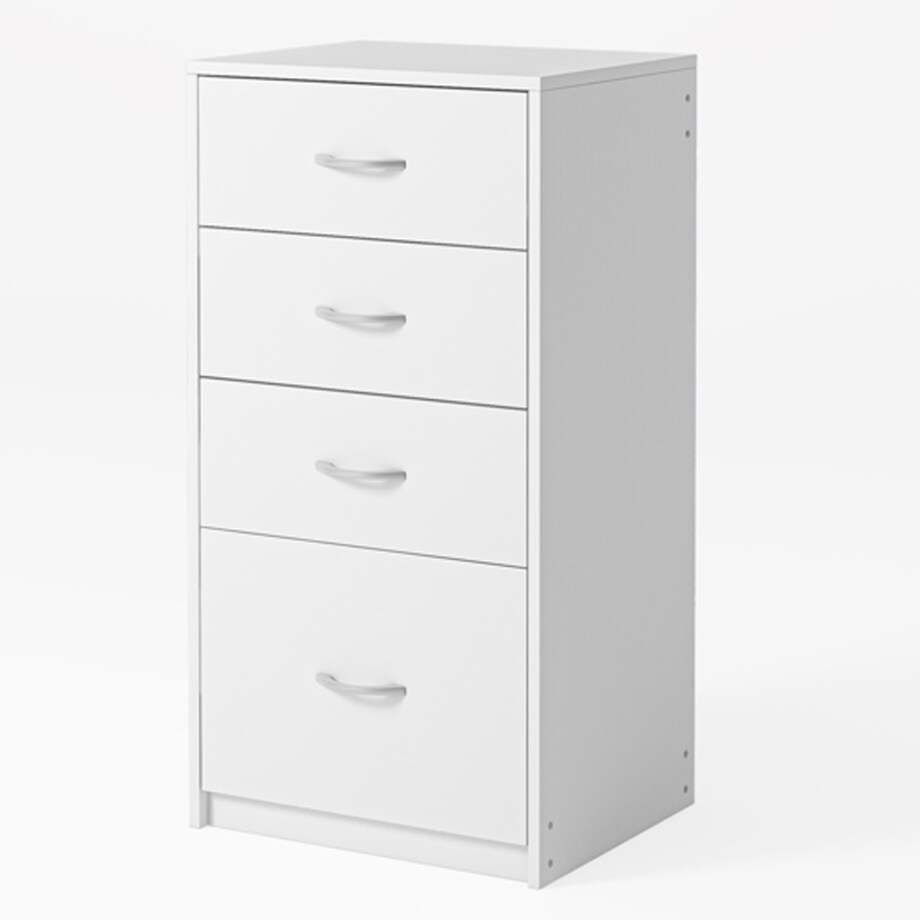 Regał z 4 szufladami loft biała komoda szafka biurowy duży 85cm