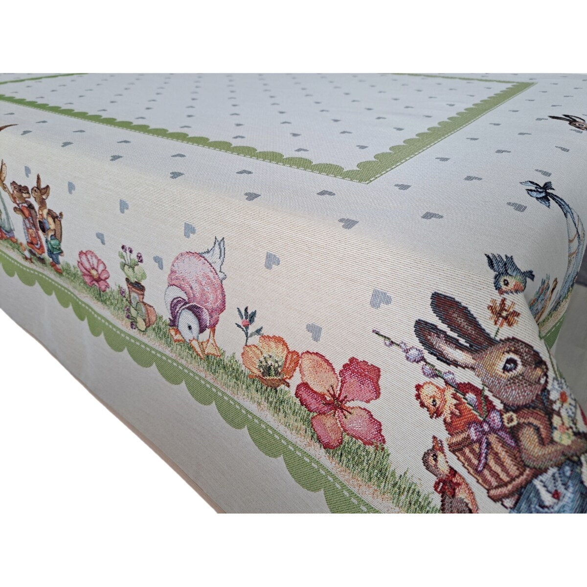 Obrus Wielkanocny Na Stół 120X140 Cm Ozdobny Dekoracyjny