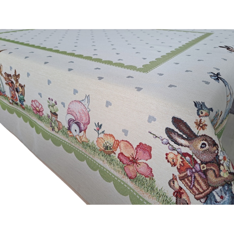 Obrus Wielkanocny Na Stół 120X140 Cm Ozdobny Dekoracyjny