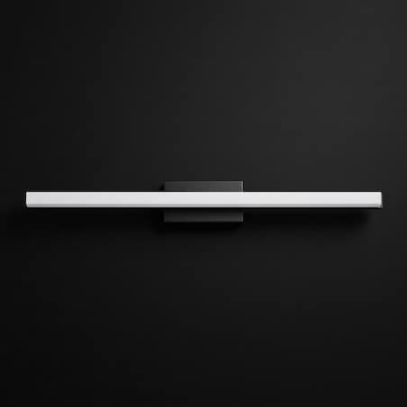 Kinkiet App1856-1W 80Cm Led Czarny, Metal, Tworzywo Sztuczne