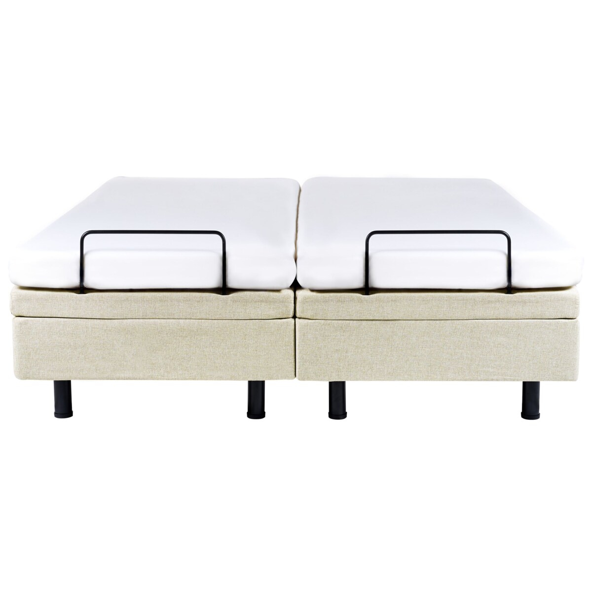 Łóżko regulowane bez zagłówka DUKE II 160 x 200 cm Beżowy