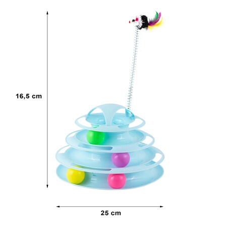 Zabawka Dla Kota Interaktywna Wieża Z Piłeczkami