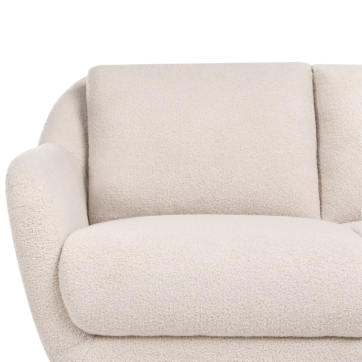 Sofa dla 2 osób EIBY Boucle Beżowy