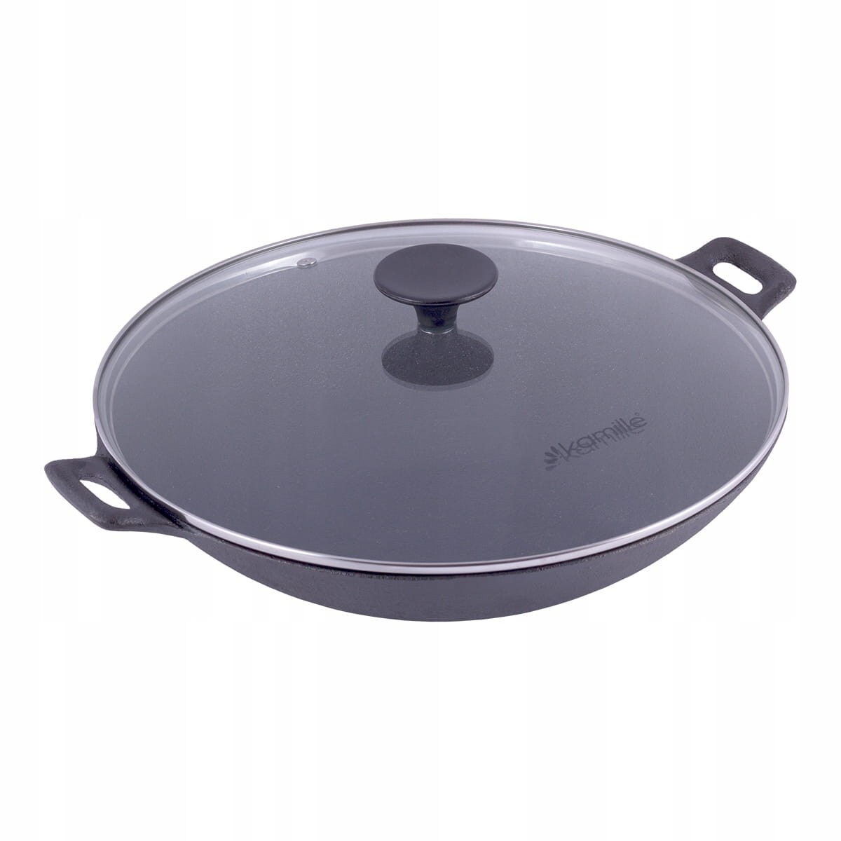 Patelnia głęboka wok żeliwny 30cm KAMILLE