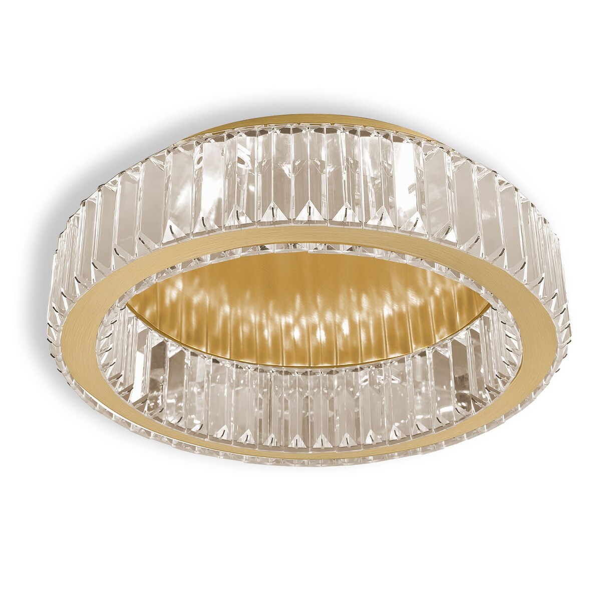 Lampa Sufitowa App1720-C 40Cm Złoty Szczotkowany, Szkło, Metal