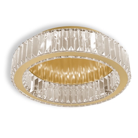 Lampa Sufitowa App1720-C 40Cm Złoty Szczotkowany, Szkło, Metal